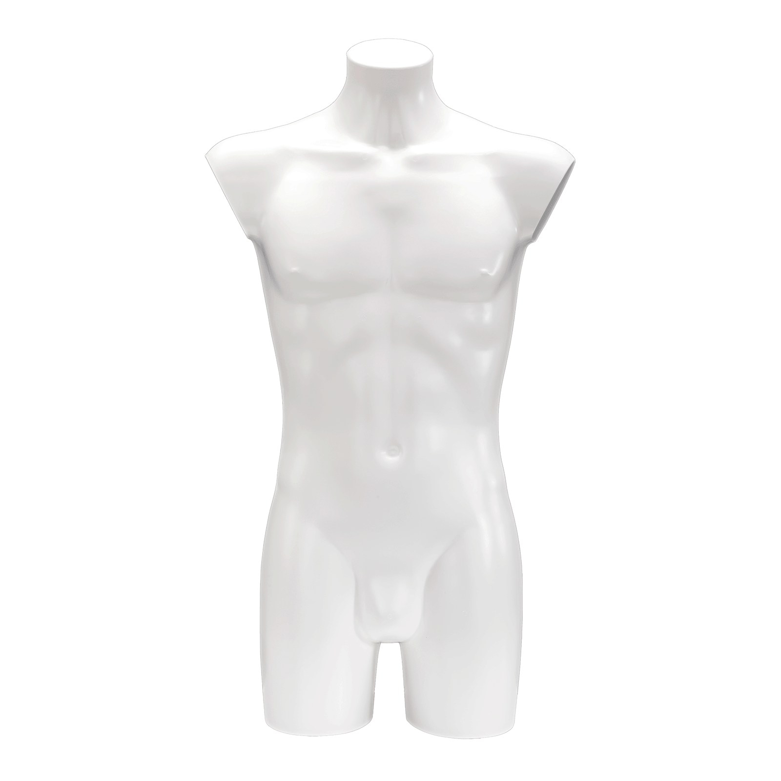 Kunststoff-Torso Herr lackiert 88 cm weiß - 4 Kunststoff-Torso Herr lackiert 88 cm weiß - 4