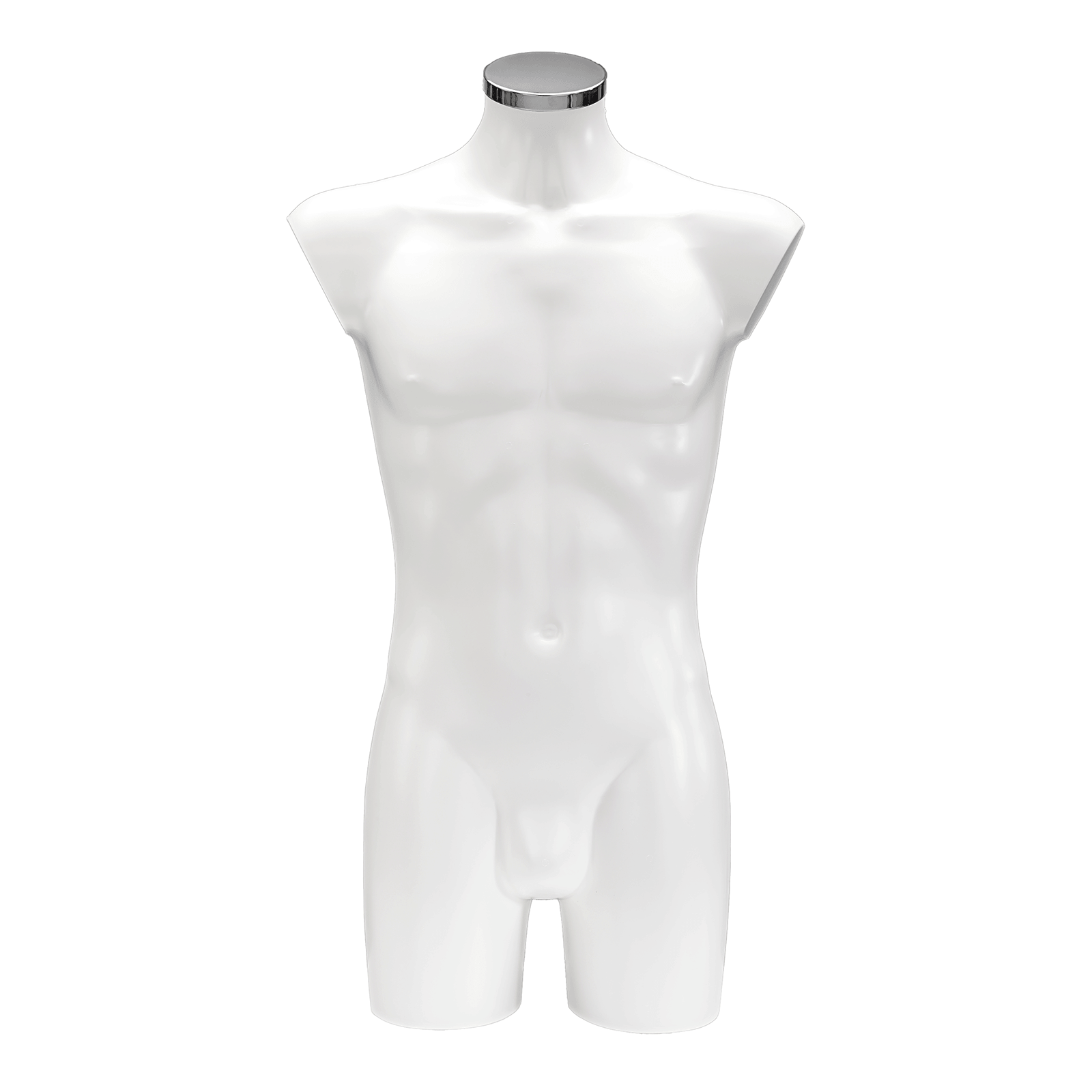 Kunststoff-Torso Herr lackiert 88 cm weiß - 5 Kunststoff-Torso Herr lackiert 88 cm weiß - 5