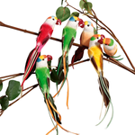 Decorative parrots 22 cm, 6 pcs - 2