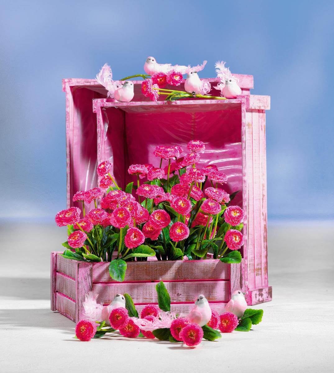 Conjunto de cajas de madera, rojo - 2 Conjunto de cajas de madera, rojo - 2