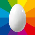 Oeuf Jumbo déco couleur au choix 220 cm - 0