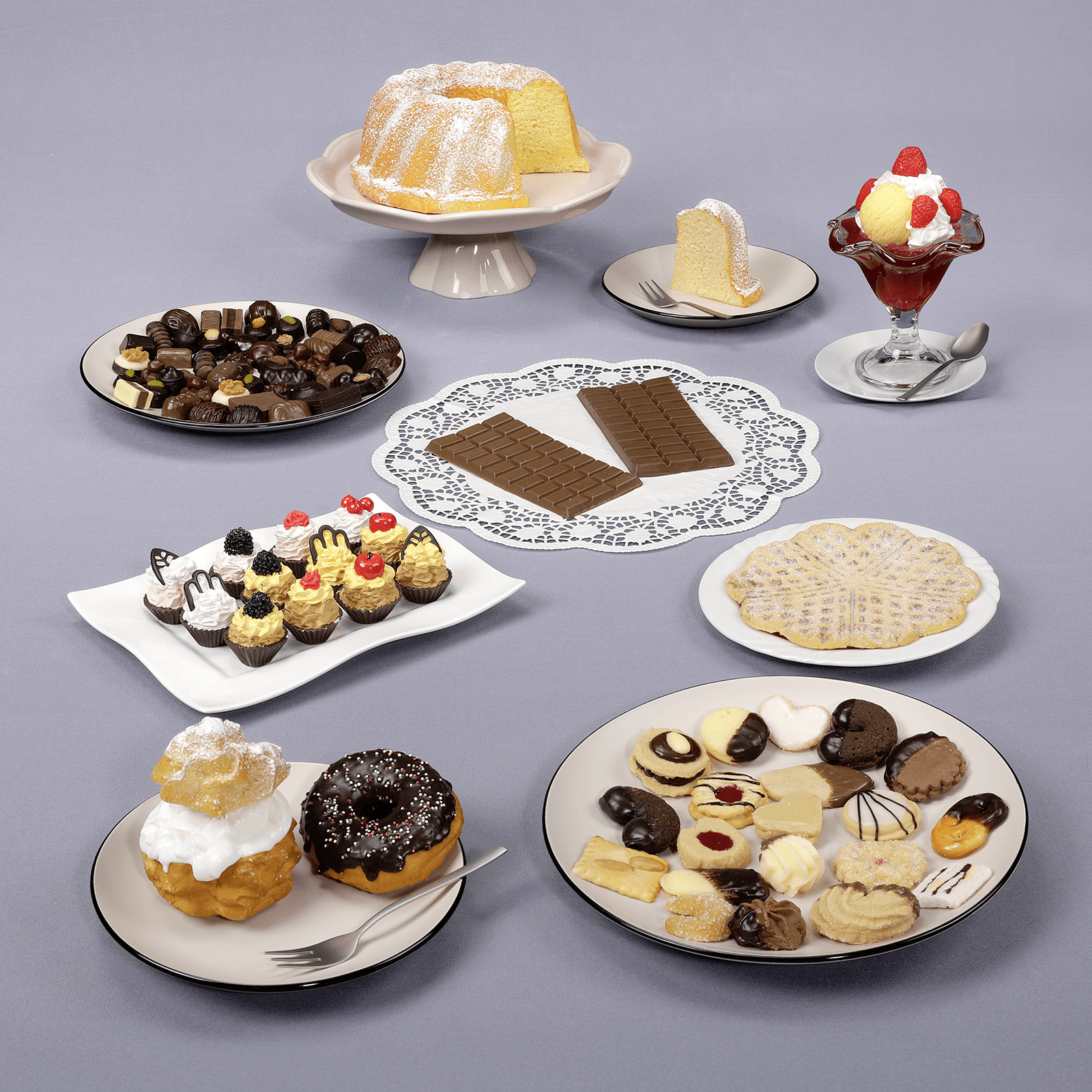 Cream puff food dummy 9 cm - 1 Cream puff food dummy 9 cm - 1