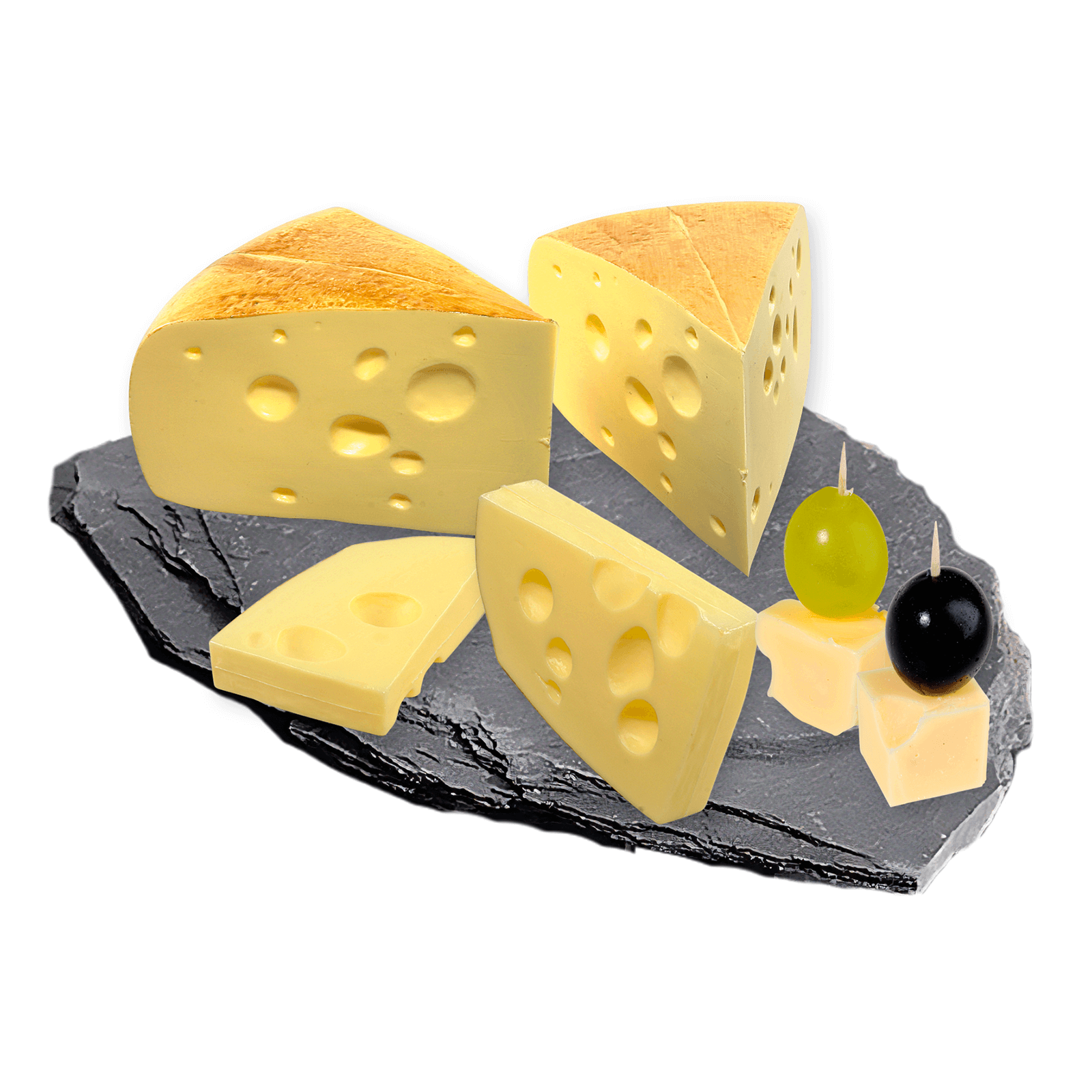 Käse Trauben Spieß Lebensmittel-Attrappe grün - 1