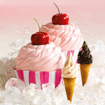 Cherry cupcake food dummy 20 cm - 6