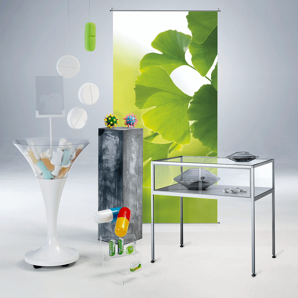 Pilule déco, verte - 5