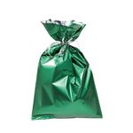 Bolsa de regalo, tono mate, color verde oscuro, 15 x 25 cm - 0