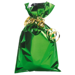 Bolsa de regalo, tono brillante, color verde oscuro, 20 x 35 cm - 2
