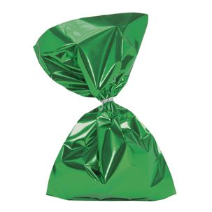 Bolsa de regalo, tono brillante, color verde oscuro, 20 x 35 cm