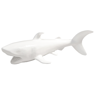 Requin décoratif 135 cm, blanc