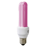 Energy saving bulb, pink - 0