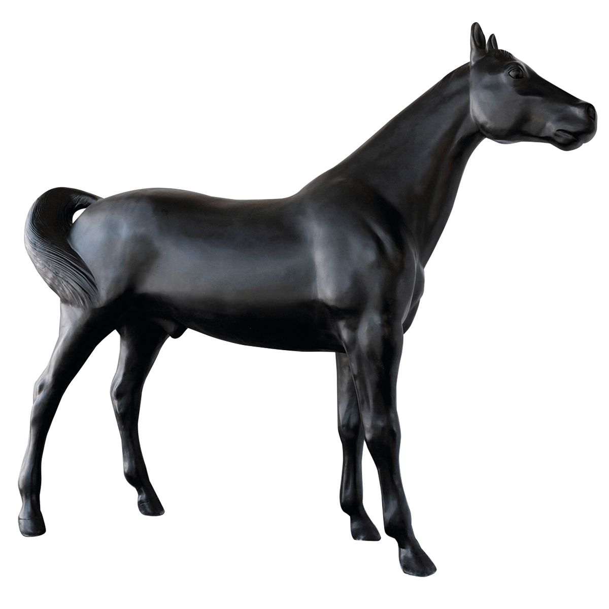 Deko-Pferd 195 cm hoch, schwarz - 1 Deko-Pferd 195 cm hoch, schwarz - 1