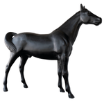 Deco horse 195 cm high, black - 1