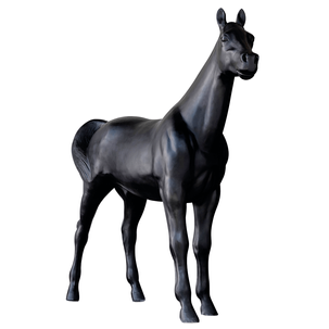 Deko-Pferd 195 cm hoch, schwarz