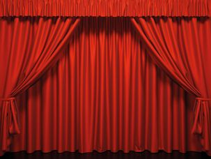 Imprimé bandeau XXL "Rideau de scène" 3 x 4 m