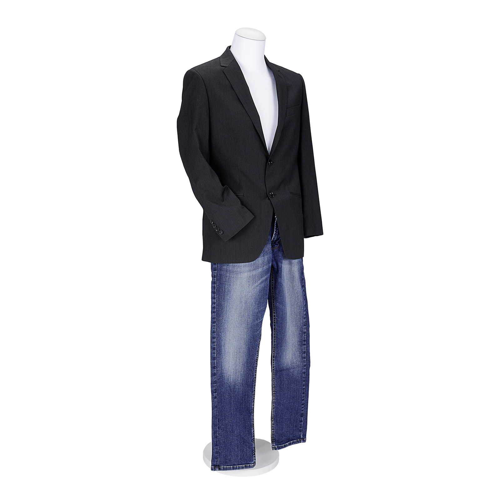 Buste de tailleur homme, buste 78 cm, blanc - 2