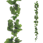 Guirlande de feuilles de vigne artificielle verte, 160 cm - 0