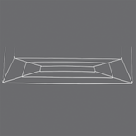 Ceiling grill rectangle white 150 x 100 cm - 0