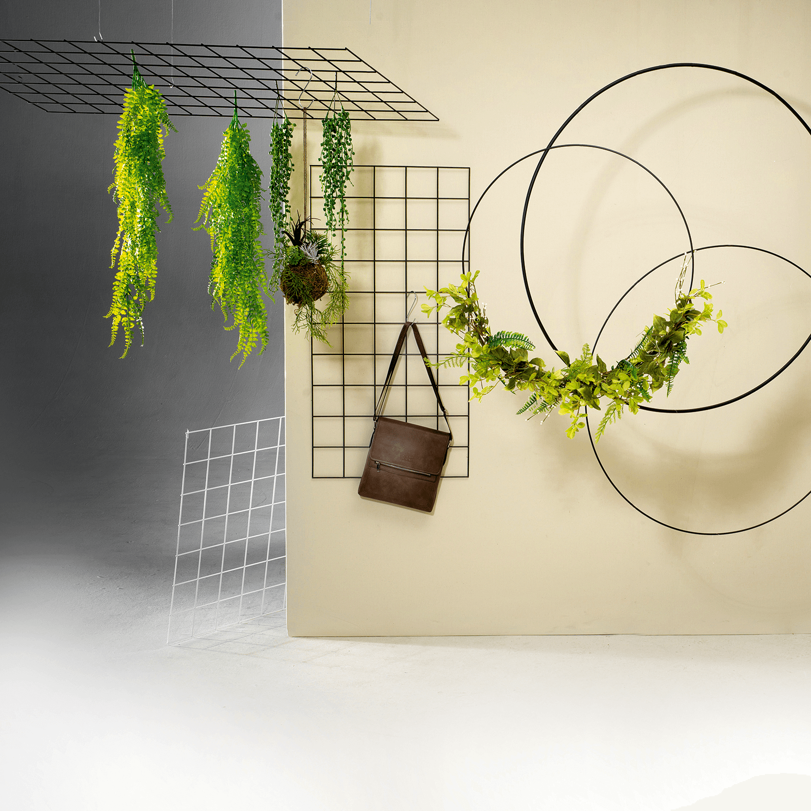 Rejilla para techo decorativa blanca, 130 x 70 cm - 1 Rejilla para techo decorativa blanca, 130 x 70 cm - 1