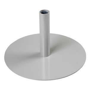 Metal stand 1 receptacle, 15 cm high, gray