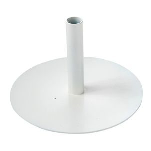 Soporte metálico 1 recipiente, 15 cm de altura, blanco