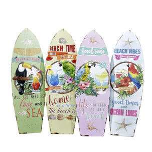 Wanddeko Retro-Surfbretter 4 Stück, pastel, 60 x 20 x 2 cm