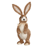 Lapin de Pâques décoratif, brun, 40 cm de haut - 0