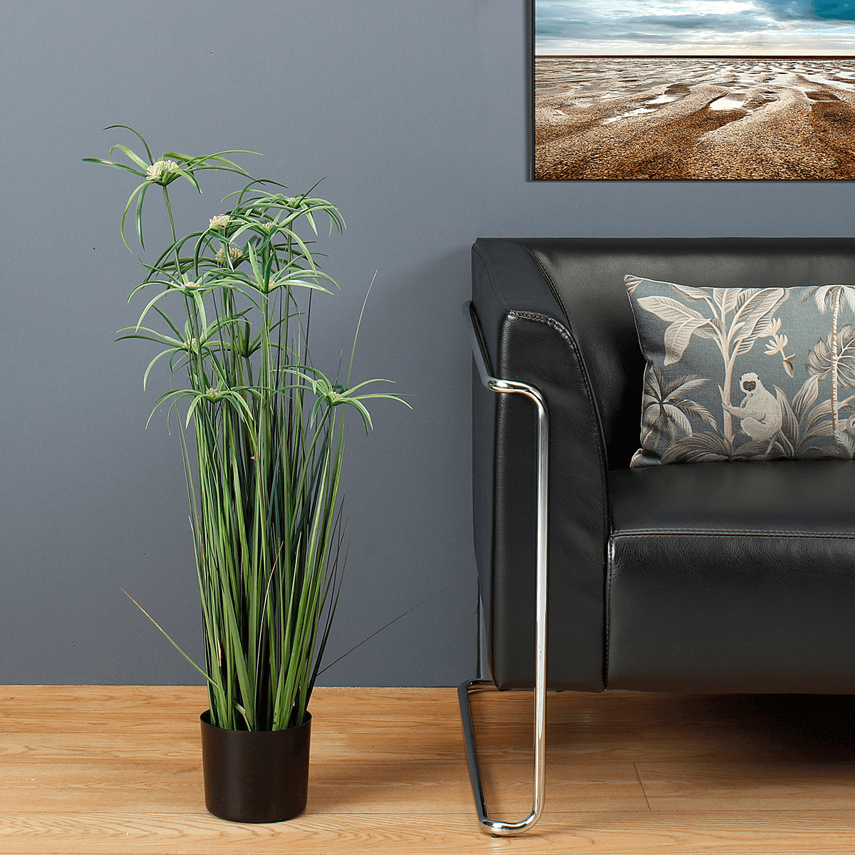 Künstliche Papyrus-Pflanze im Topf 90 cm - 4 Künstliche Papyrus-Pflanze im Topf 90 cm - 4