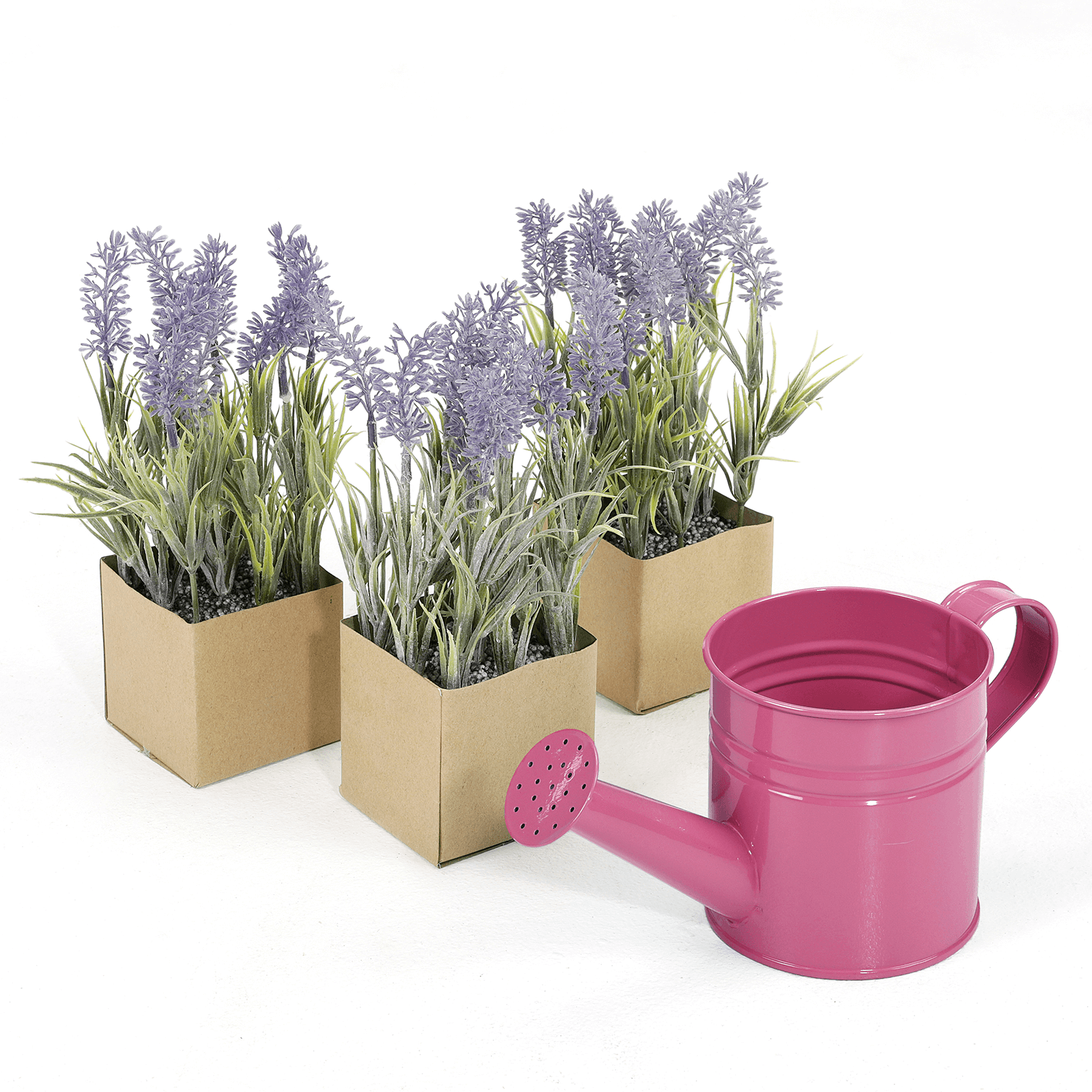 Flor artificial de lavanda en maceta de papel 20 cm - 4 Flor artificial de lavanda en maceta de papel 20 cm - 4