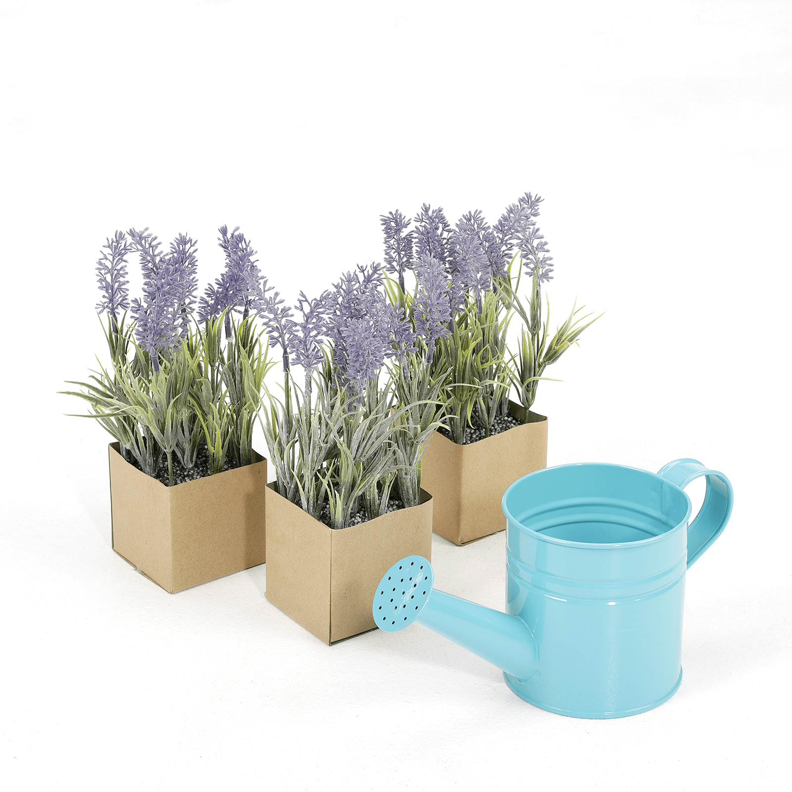 Flor artificial de lavanda en maceta de papel 20 cm - 3 Flor artificial de lavanda en maceta de papel 20 cm - 3