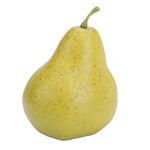 Poire alimentaire factice, jaune, 10 cm   - 0