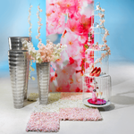 Flame retardant fabric banner "pink cherry blossoms" made of flag fabric 100 x 200 cm - 1