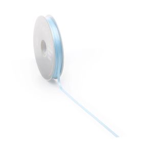 Ruban de satin, 3 mm x 50m bleu clair