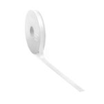 Satin ribbon, 10 mm x 25m white - 0