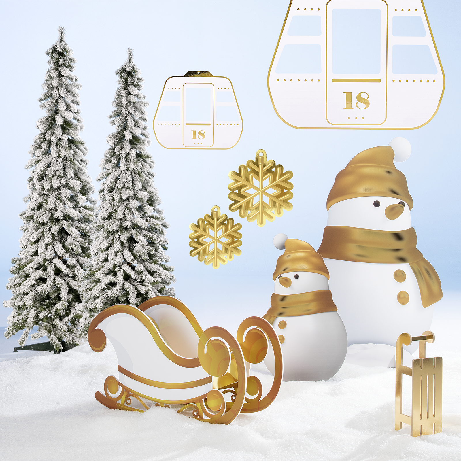 Artificial snow rough 580 g - 3 Artificial snow rough 580 g - 3