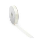 Satin ribbon, 25 mm x 25m cream - 0