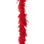 Boa de plumes, rouge, 180 cm - 3