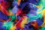 Boa de plumas, colorida, 180 cm - 3