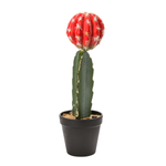 Artificial Strawberry Cactus in Pot 35 cm  - 0