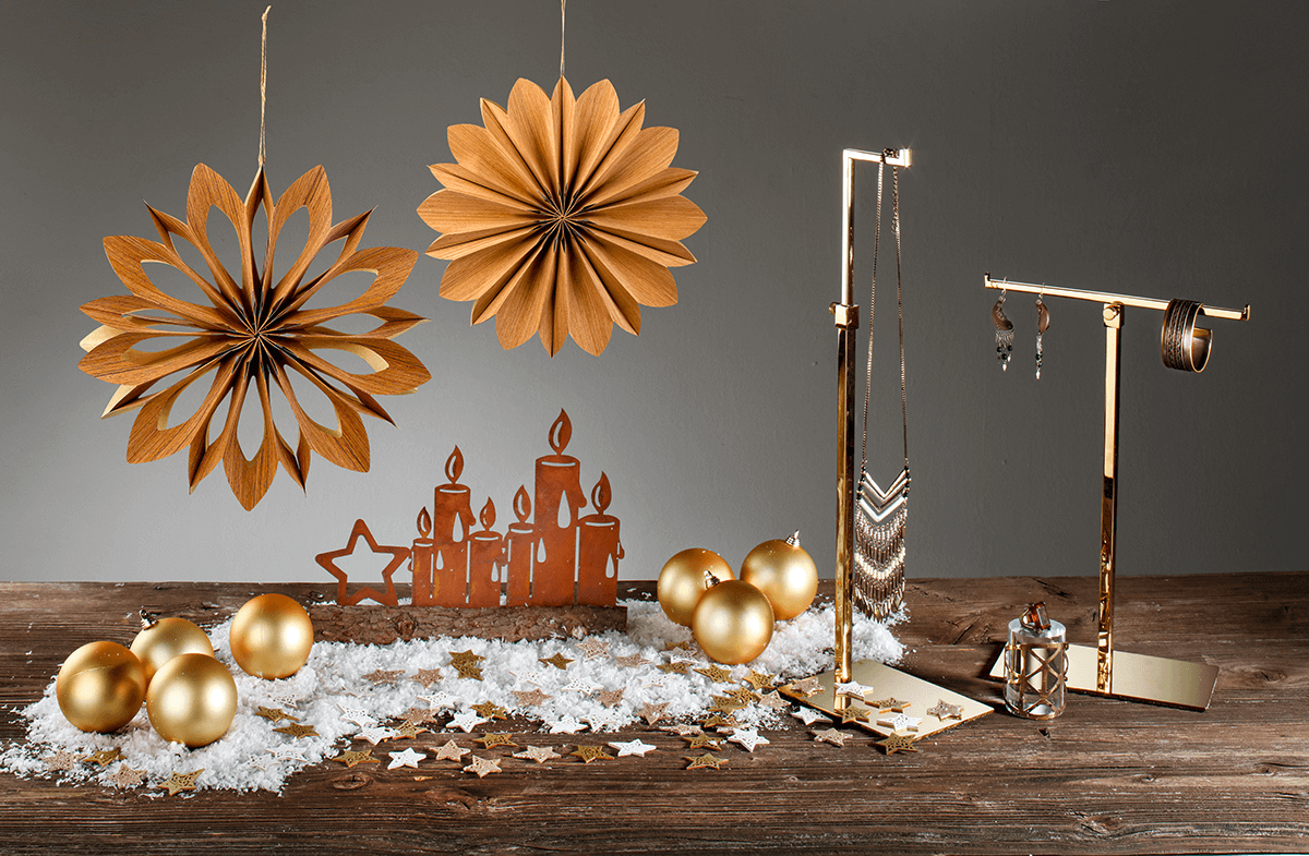 Estrellas de madera dispersas 72 piezas 4 cm - 4 Estrellas de madera dispersas 72 piezas 4 cm - 4