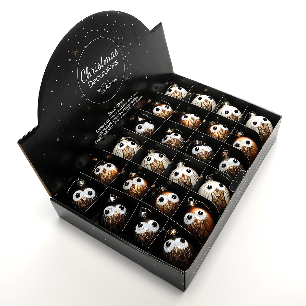 Bola de cristal para colgar "Búho" 24 unidades en caja - 6 Bola de cristal para colgar "Búho" 24 unidades en caja - 6