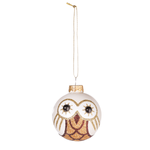 Deco Hanger Glass Ball "Owl" 24 pcs in Box - 1