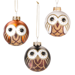 Deco Hanger Glass Ball "Owl" 24 pcs in Box - 0