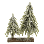 Fir- Stand 16 x 28 cm snow-covered green  - 0