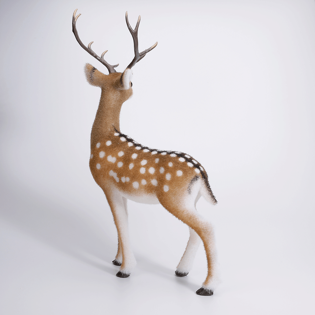 Rehbock-Dekofigur Deko-Tier mit Geweih 27 x 18 x 56 cm - 1