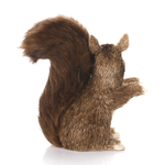 Deco straw squirrel with bushy tail 23 cm - 2