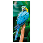 Flame retardant fabric banner "Blue Macaw Parrot" made of flag fabric - 0