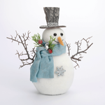 Figura decorativa muñeco de nieve 22 cm - 0