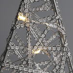 Estrella LED decorativa de metal de 40 cm que funciona con pilas - 3