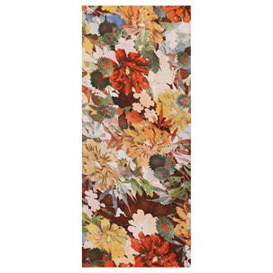 Schwer entflammbarer Stoffbanner "Herbstblumen" aus Fahnenstoff 75 x 180 cm