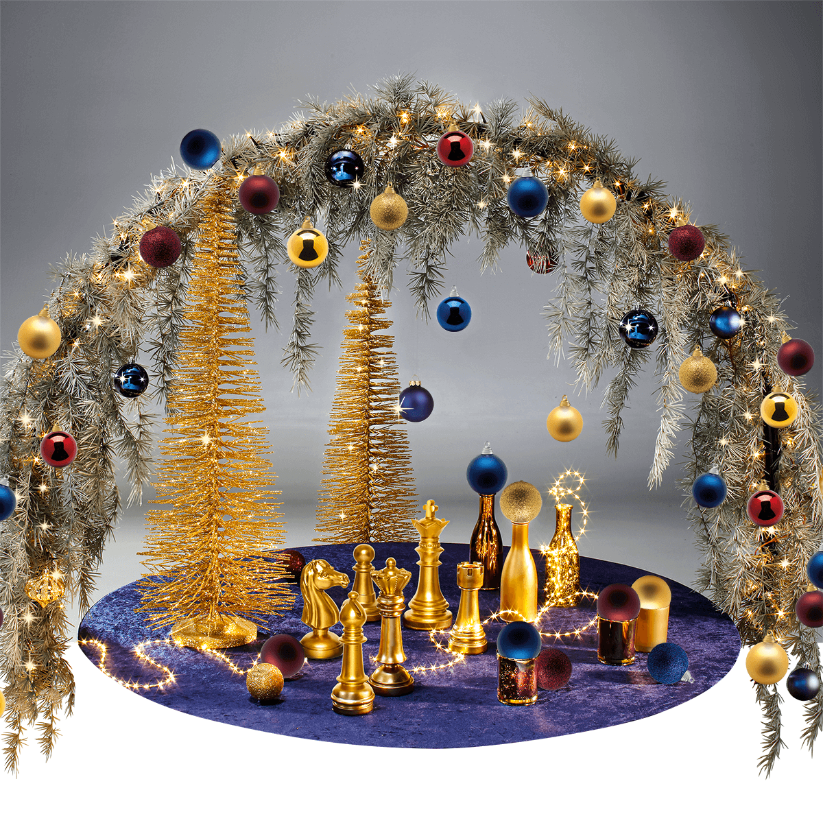 Glas Teelichthalter-Set 3 Stück gold 7 x 8 cm - 3 Glas Teelichthalter-Set 3 Stück gold 7 x 8 cm - 3